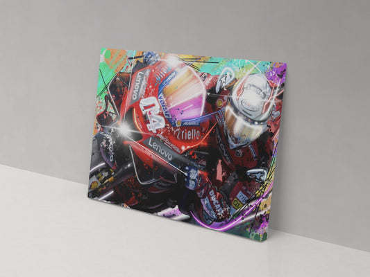 Andrea Dovizioso 04 Canvas Print