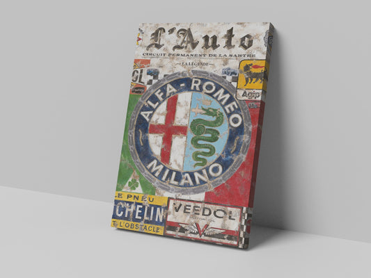 Alfa Poster Canvas Print