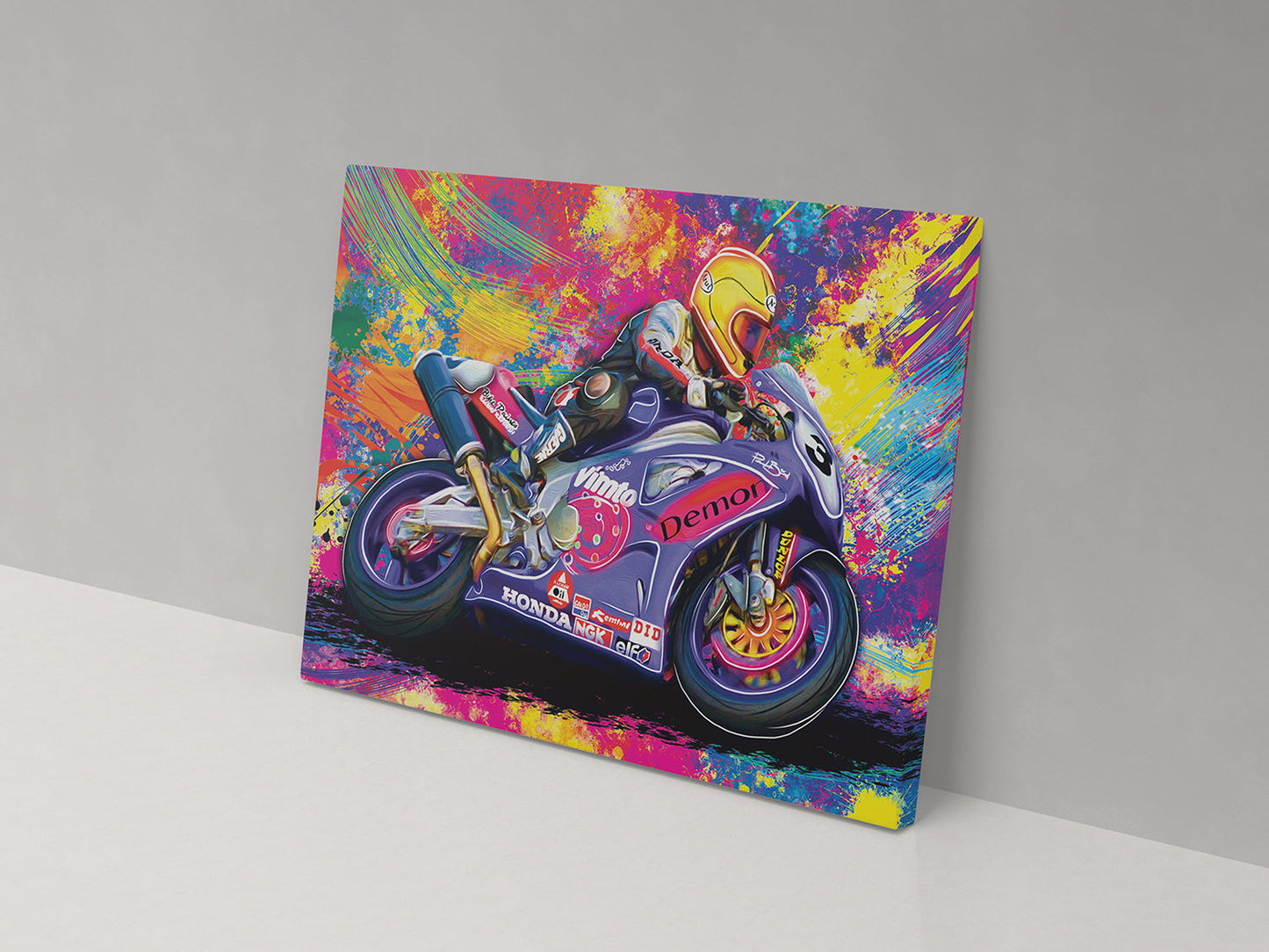 Joey Dunlop 00078 Canvas Print